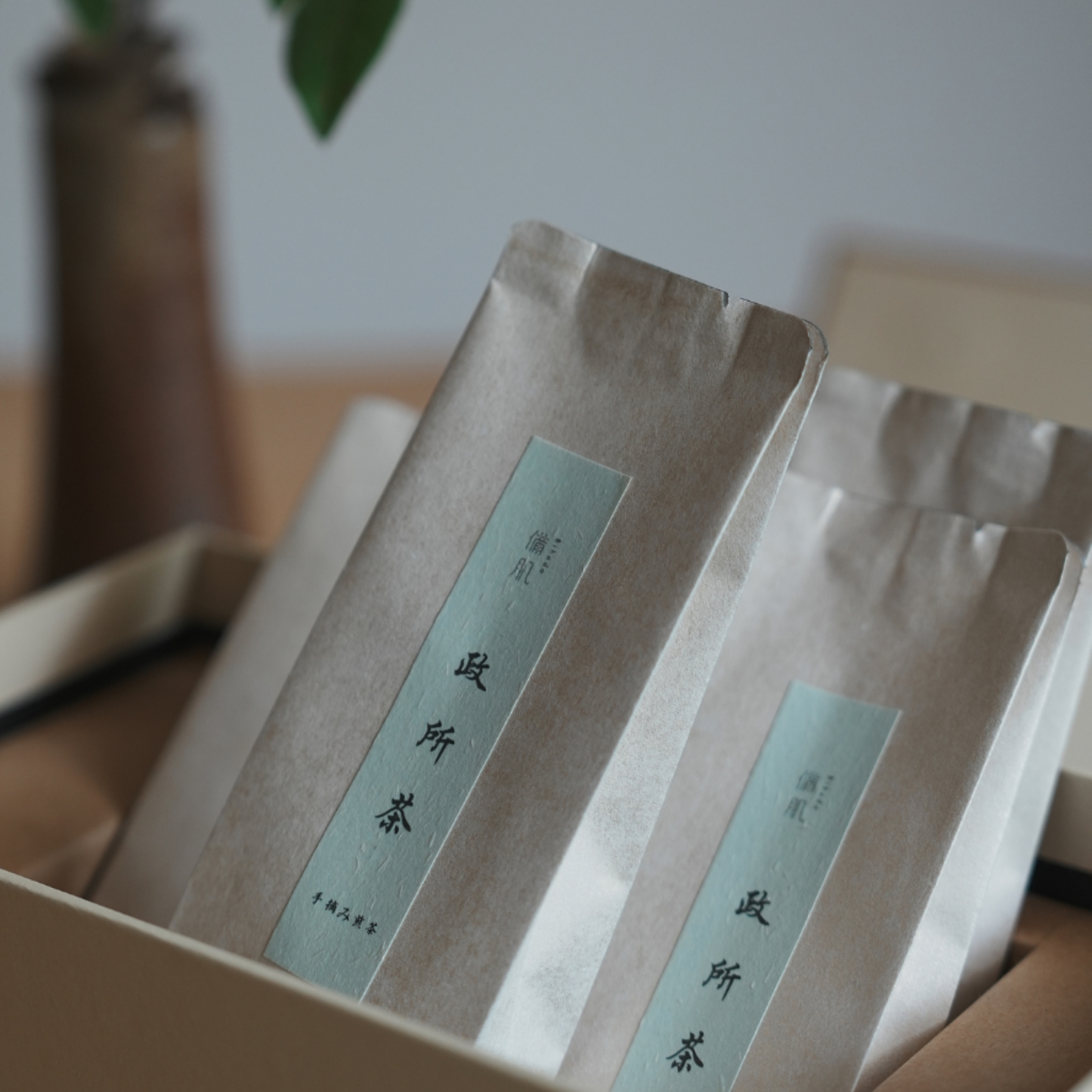 【ギフト用】無農薬、有機栽培 政所茶　手摘み煎茶　令和八年一番茶　9g × 6　